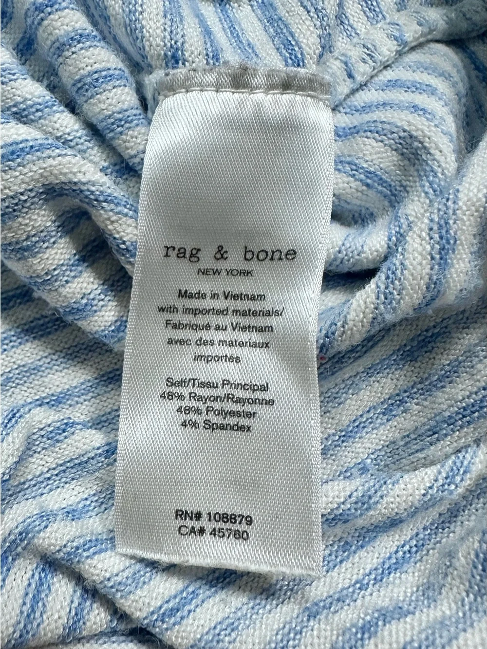 Rag & Bone Knit Striped Long Sleeve Shirt